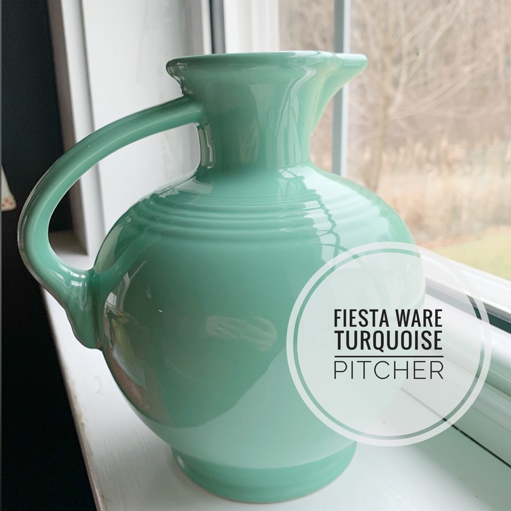 Fiestaware Turquoise (Seamist) Pitcher